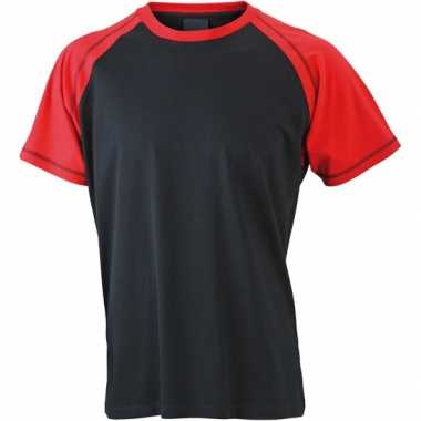 T-shirts voor heren in de kleuren zwart en rood