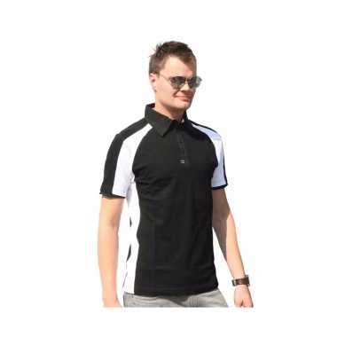 Zwarte polo shirts voor heren lemon&soda t-shirt