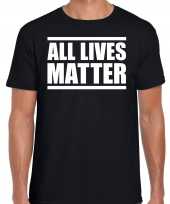 All lives matter demonstratie protest t shirt zwart voor heren