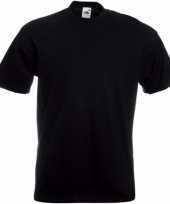 Set van 2x stuks zwarte t shirts met korte mouwen voor heren maat 2xl 44 56