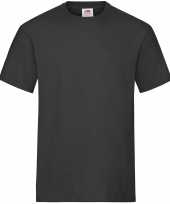 Zwarte t-shirts ronde hals 195 gr heavy t voor heren